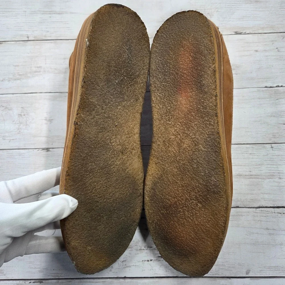 Sperry Gold Cup Chukka Boots Mens 11.5‎ Tan Brown Leather STS18350 Crepe Sole
